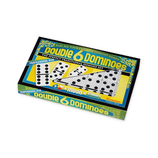 Double 6 Black Dot Dominoes - Professional Size