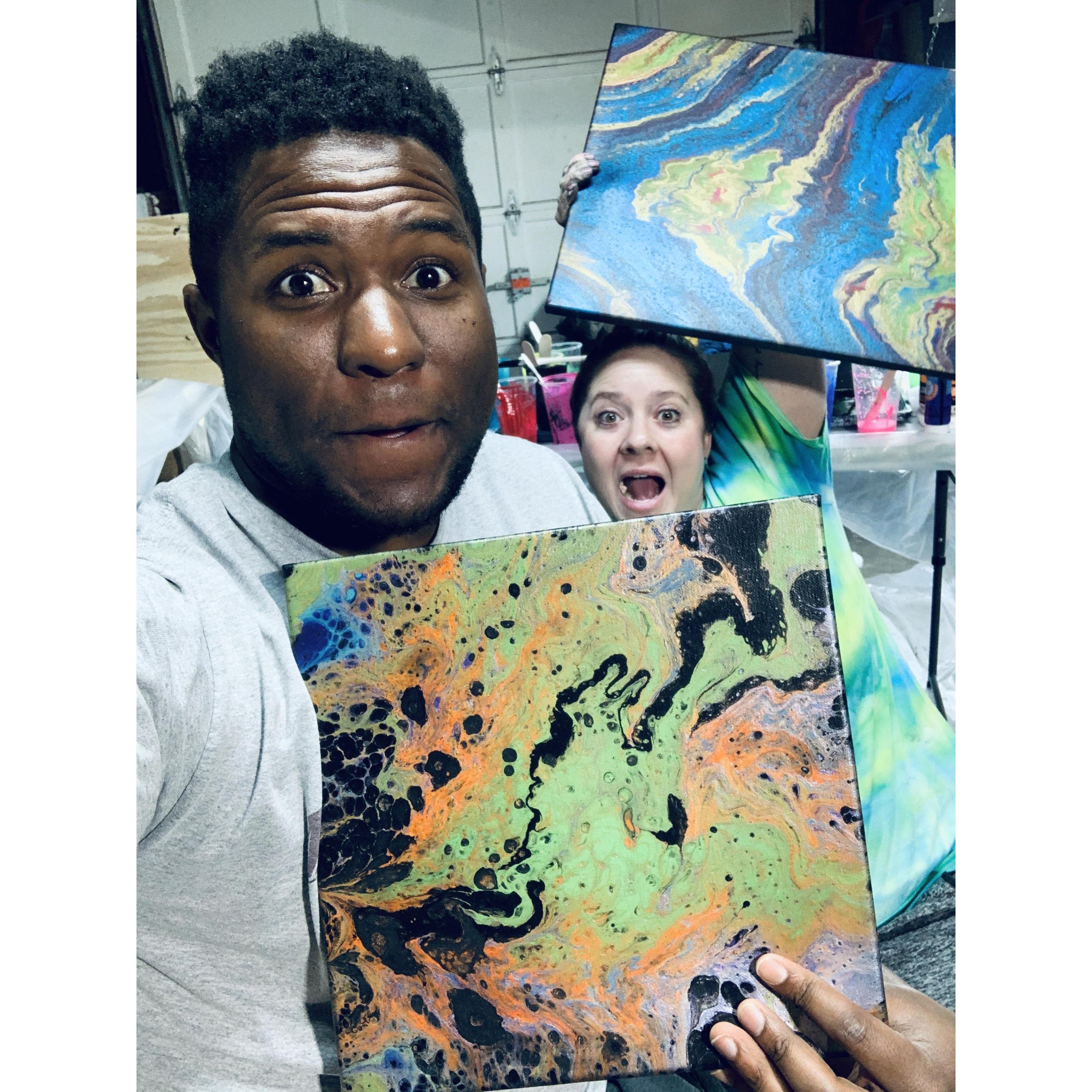 Painting has become one of our favorite date night activities.