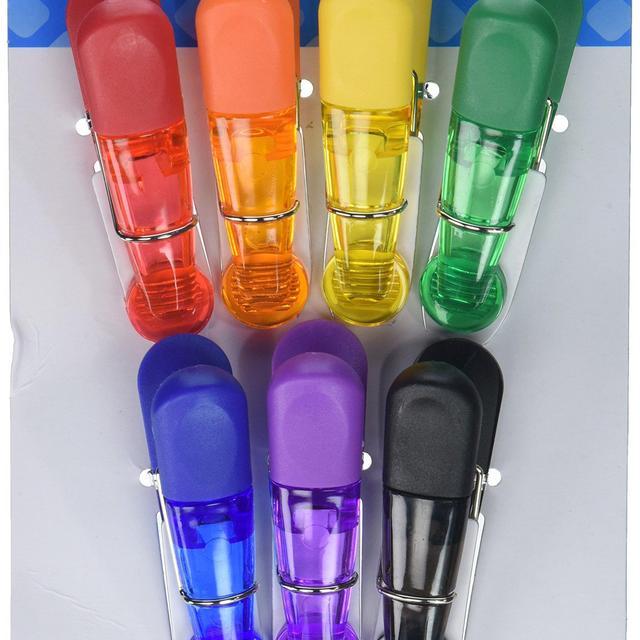 Kizmos Bag Clips (Set of 7), Assorted