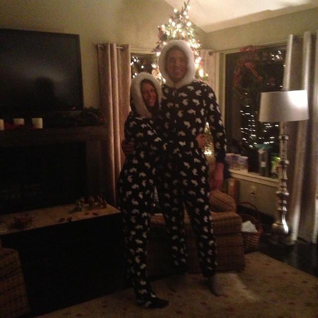 That time we wore matching onesies at Christmas