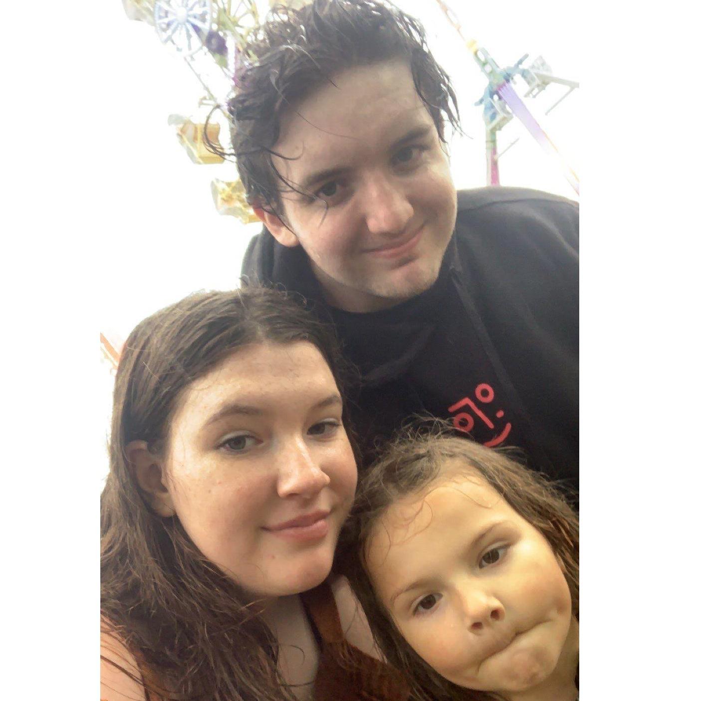 going on rides in the rain!