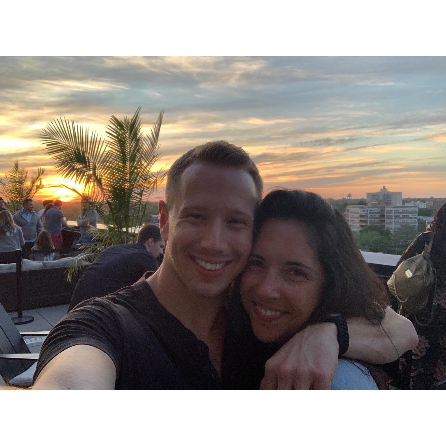 Rooftop drinks in Asbury