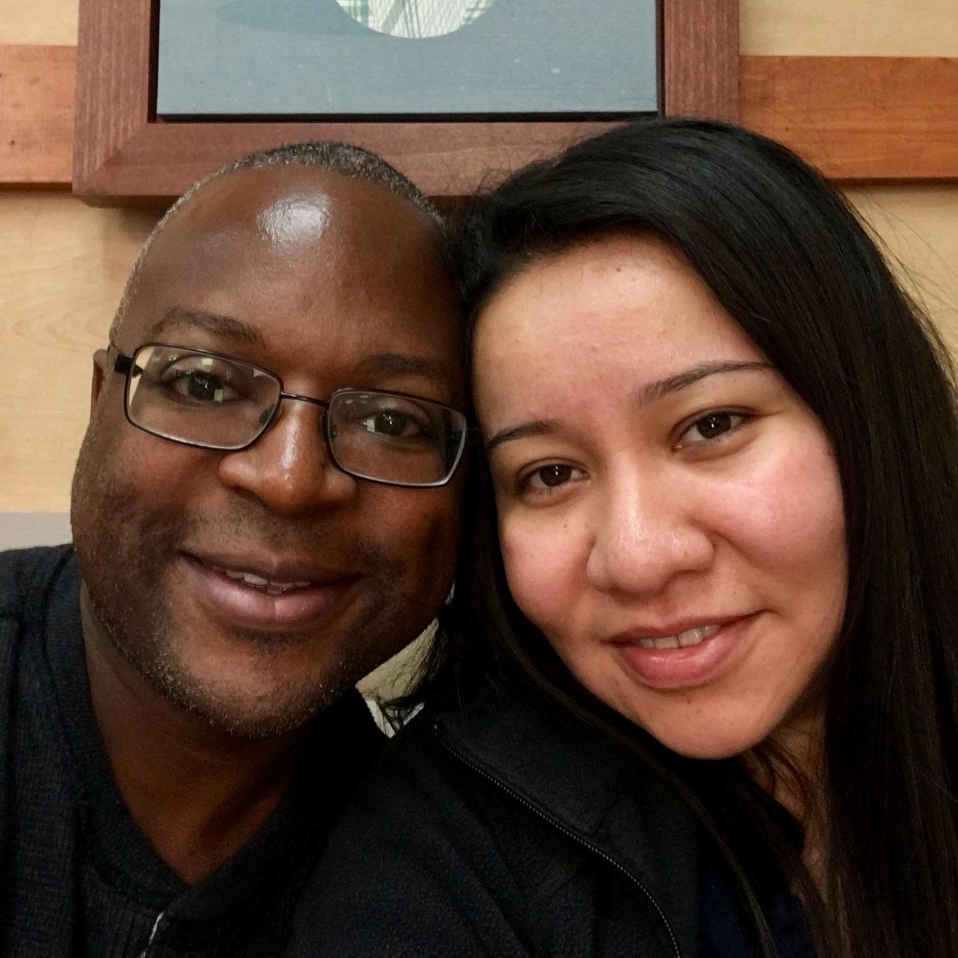 This picture was just taken right after breakfast. See how happy she is? :-P
