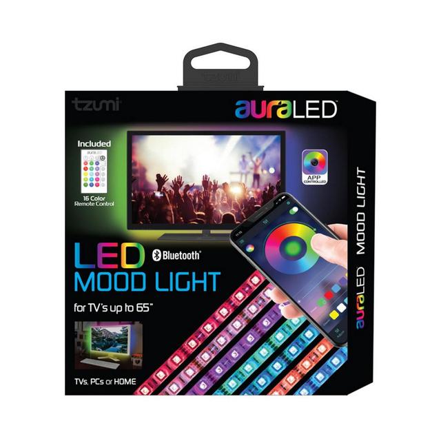 auraLED Remote-Controlled LED Mood Light Strip with Smartphone App
