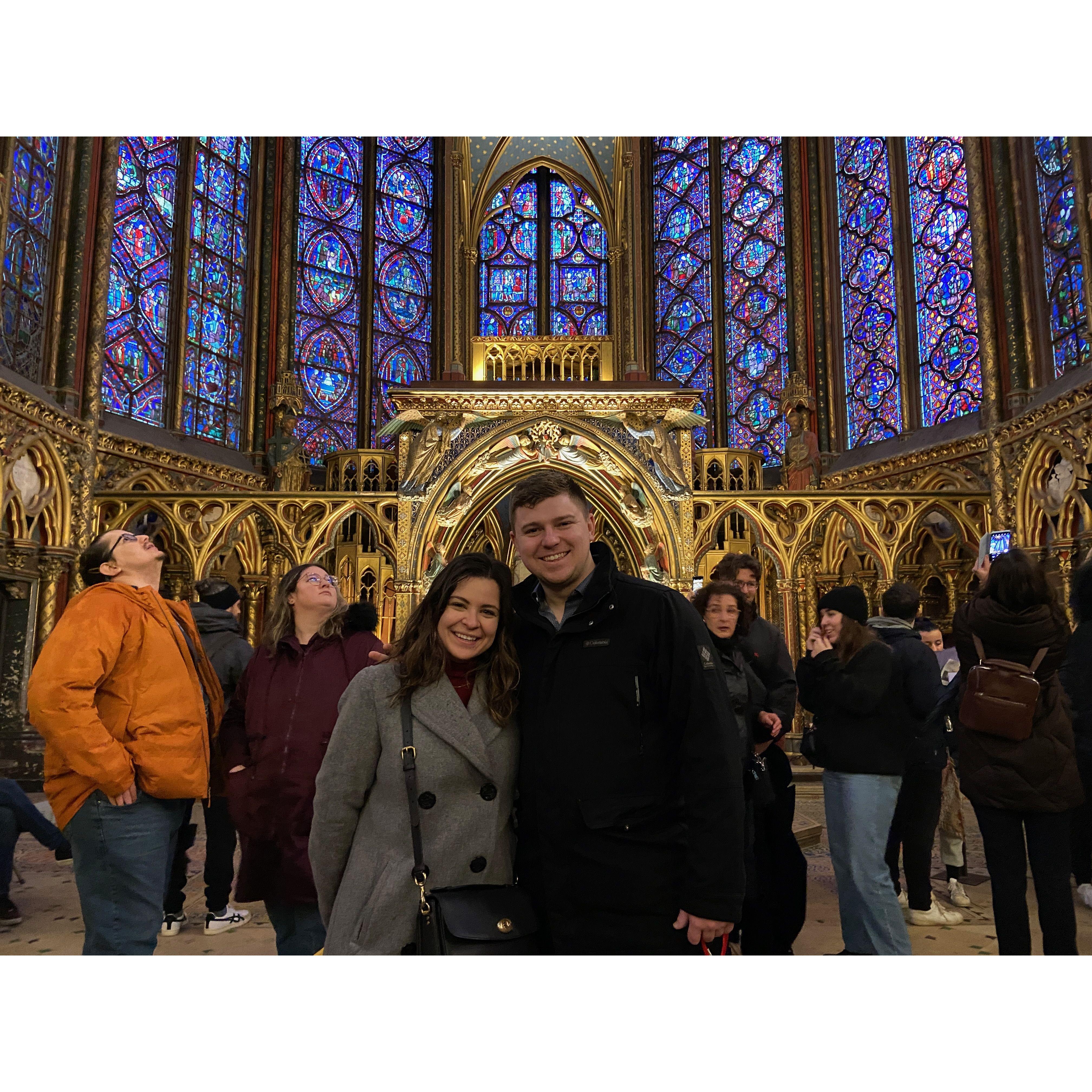 Sainte Chapelle - we almost missed this gorgeous sight because we thought the dingy windowless first floor was all there was to it.