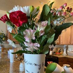 The first date went well, so they went on a second date which happened to be on Valentine's Day. Jen was touched by Jim's thoughtful gesture of bringing her flowers.