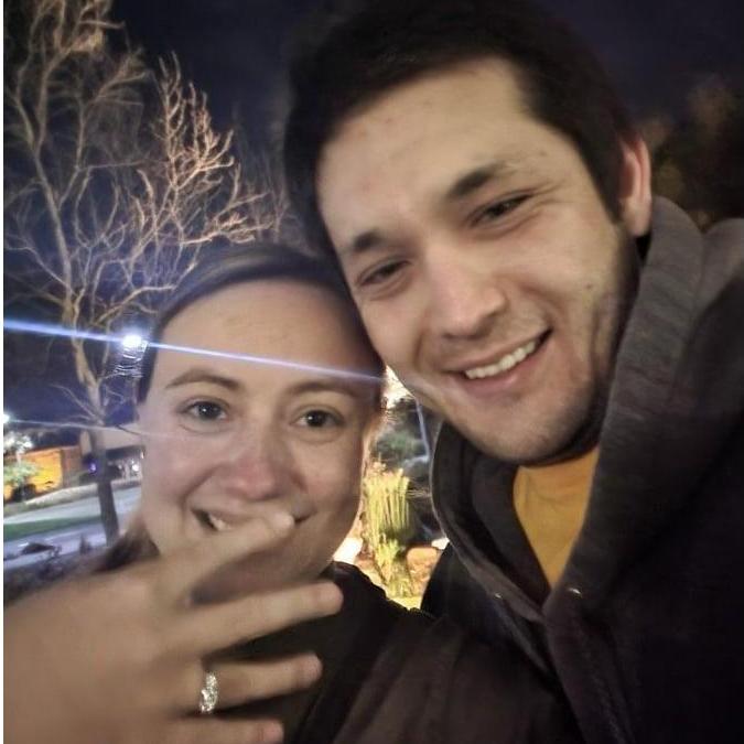 A quick post-proposal selfie