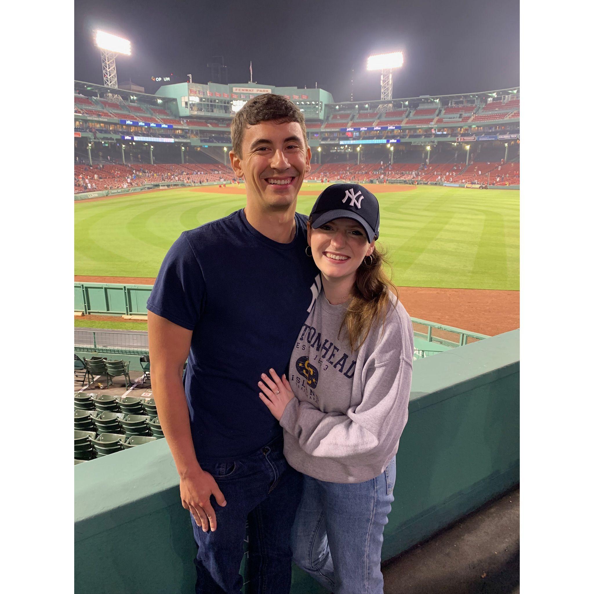 Yankees v Red Sox for Alex's first trip to Fenway!