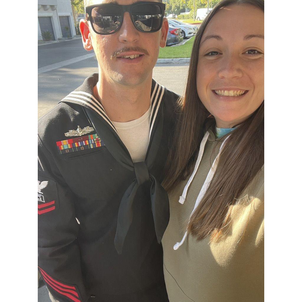 September 25th, 2023 - Admiring Joe in his dress uniform