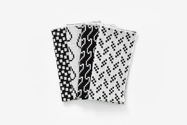Bitmap Textiles - Napkins || Black and White