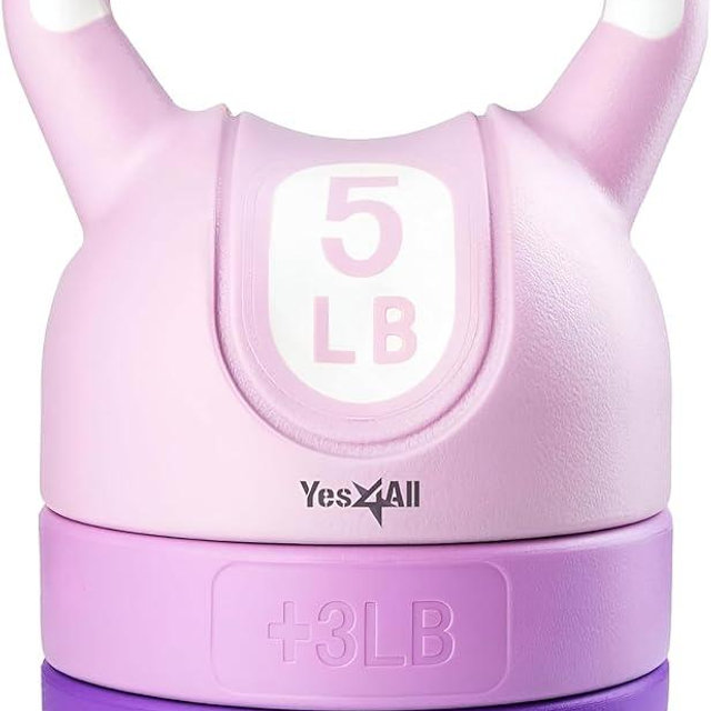 Yes4All Kettlebell Sets - Adjustable Kettlebell Set for Strength Training - Kettlebells Adjustable Weight for Versatile Workouts