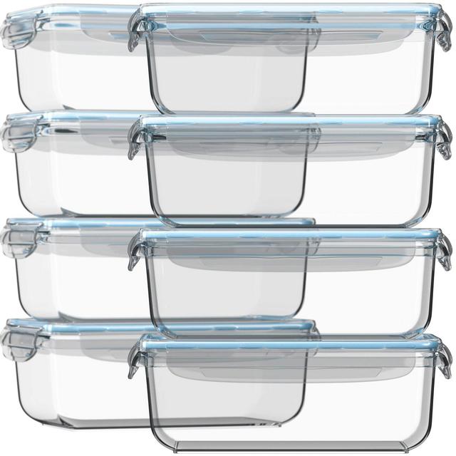 16 pc Glass Storage Containers