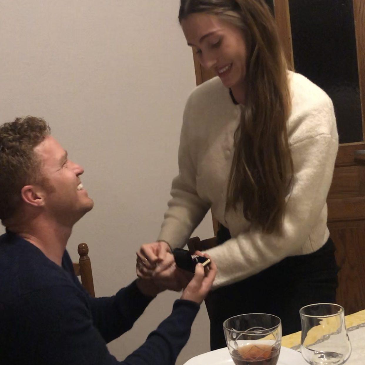 When Luke proposed at my Grandparents house
