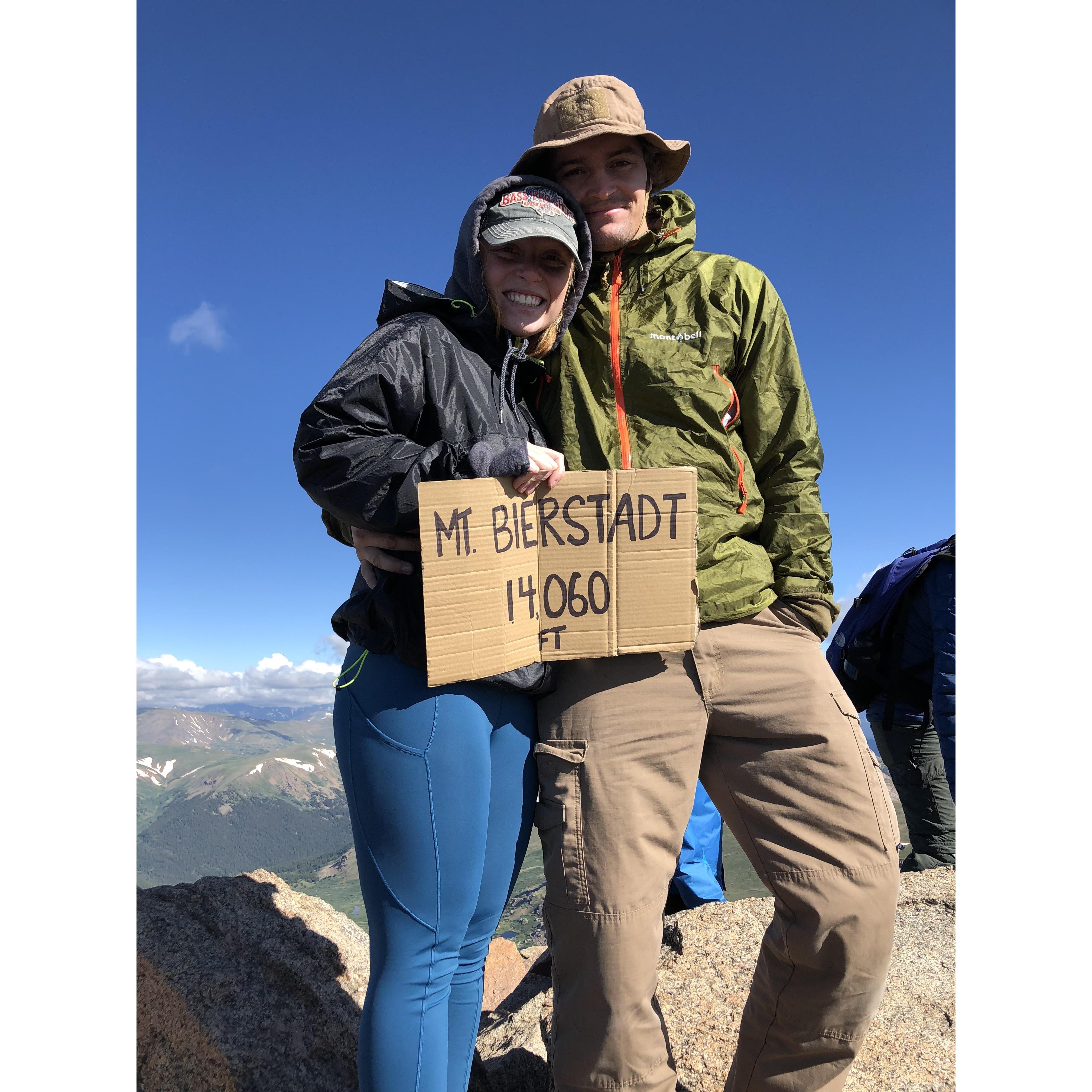 Our first 14er together! July 2019