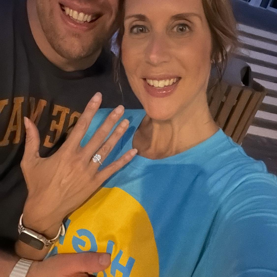 We’re engaged! 6.22.25 ~ on the beach in Cape May 🐚