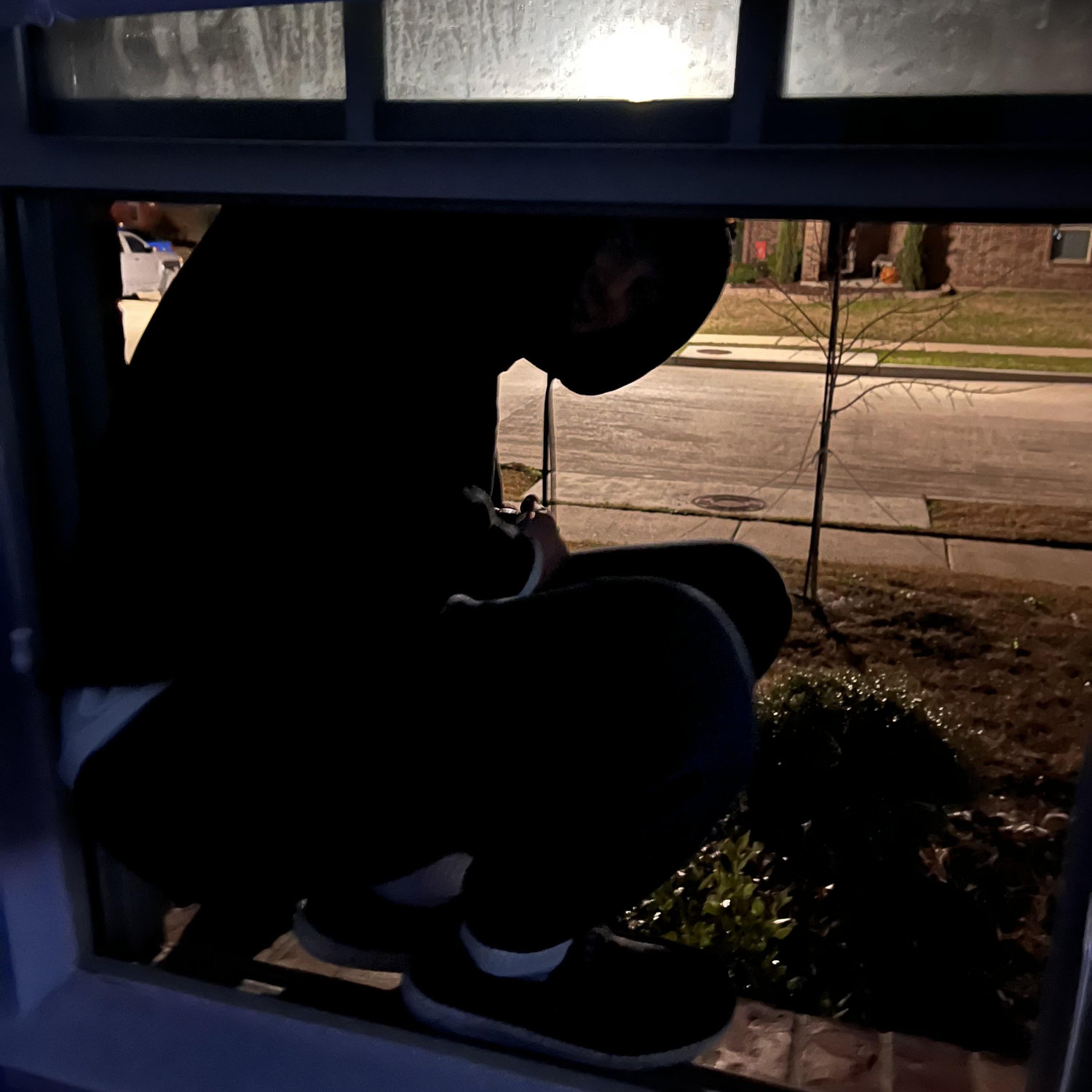Grayson sneaking back out lol