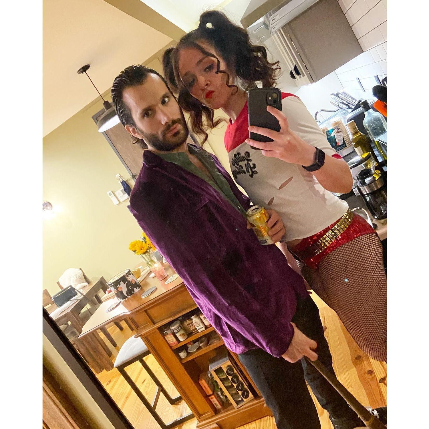 We got very into Halloween (Harley and the Joker)