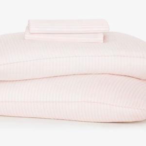 Breeze King Size Blush Stripe Sheet Set | Buffy