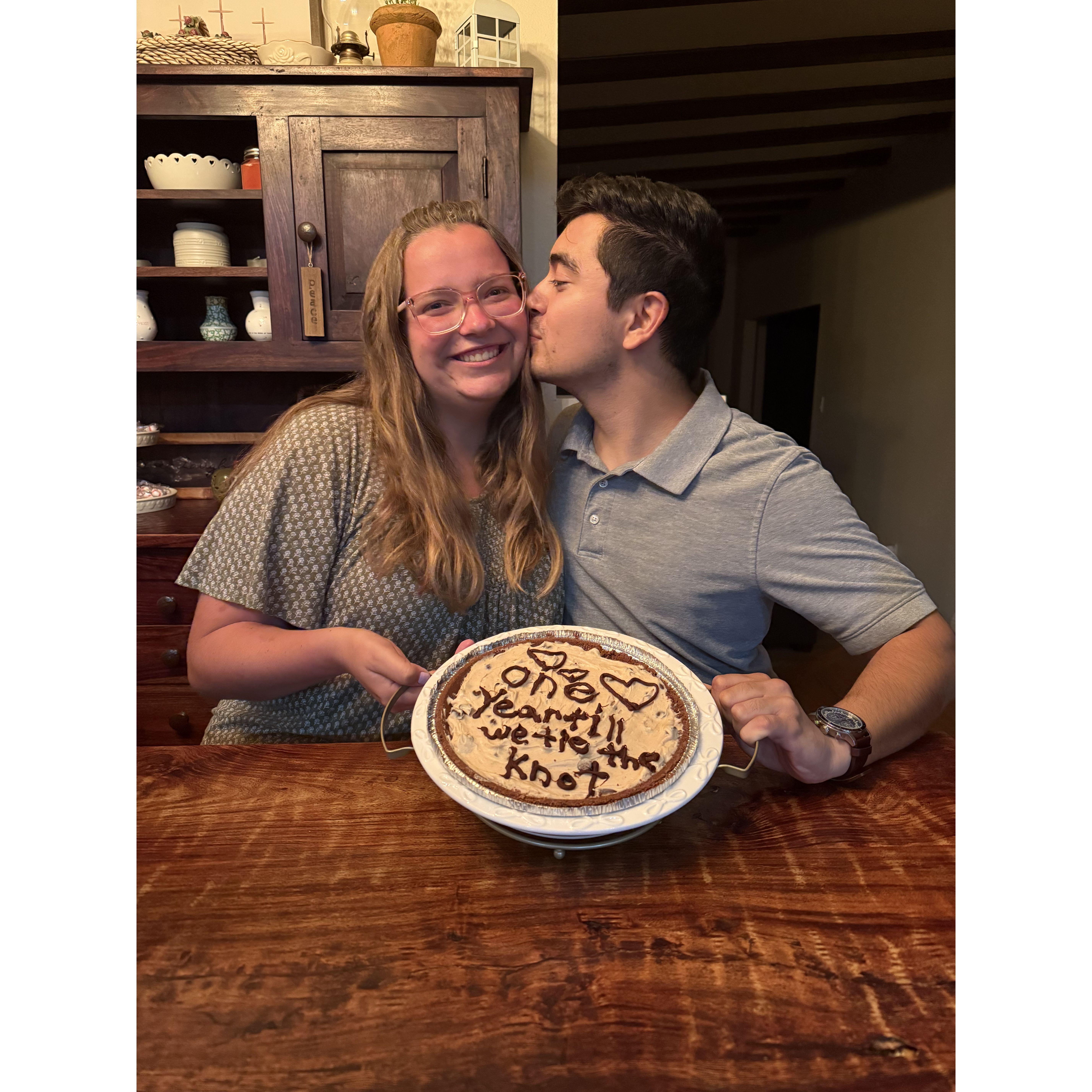 One year till we tie the Knott!!!