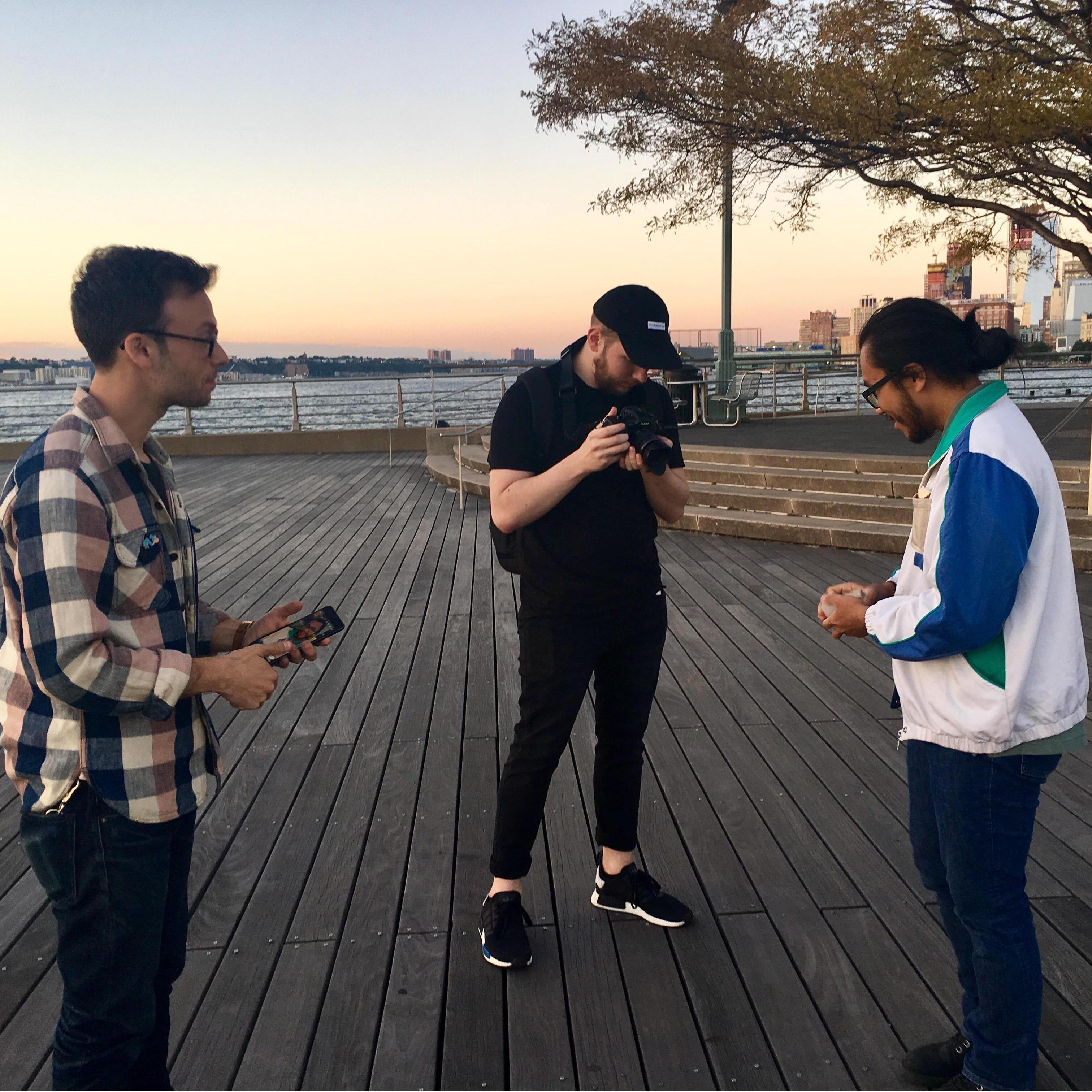 Filming new card maneuvers!