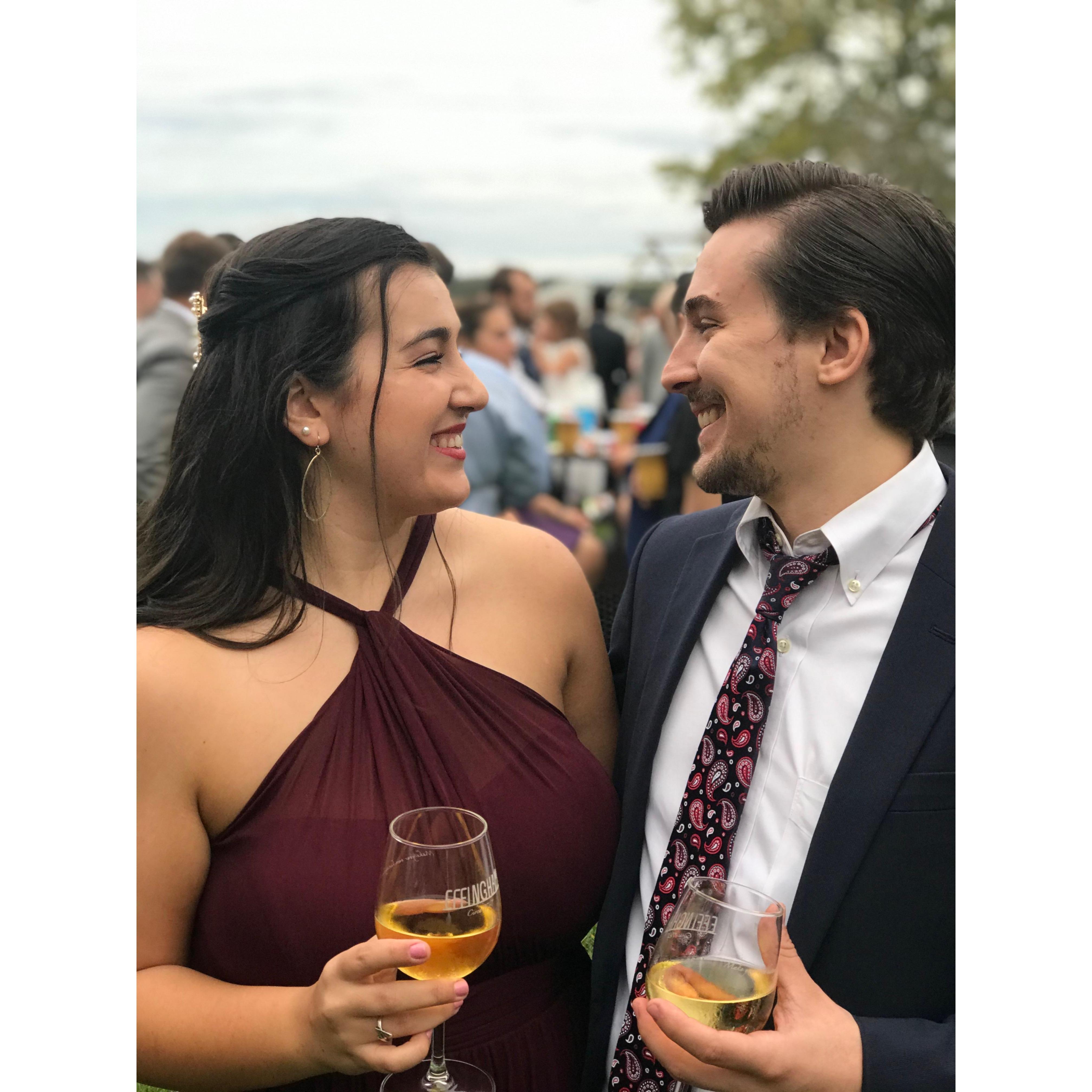 Vince and I at Nancy and Matthew's Wedding!!