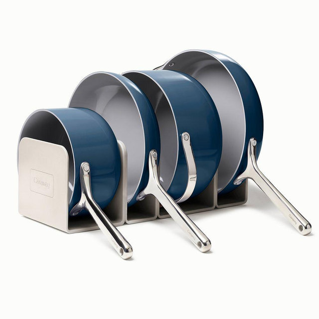 Caraway Non-Stick Ceramic 12-Piece Cookware Set w/ Storage, Navy