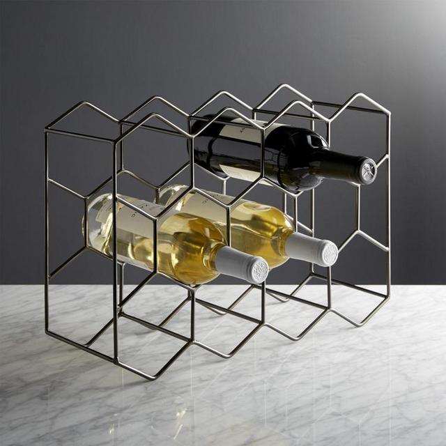 Crate and Barrel 11-Bottle Wine Rack