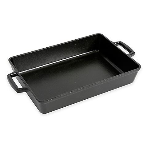 Artisanal Kitchen Supply™ 13-Inch Pre-Seasoned Cast Iron Roast Pan