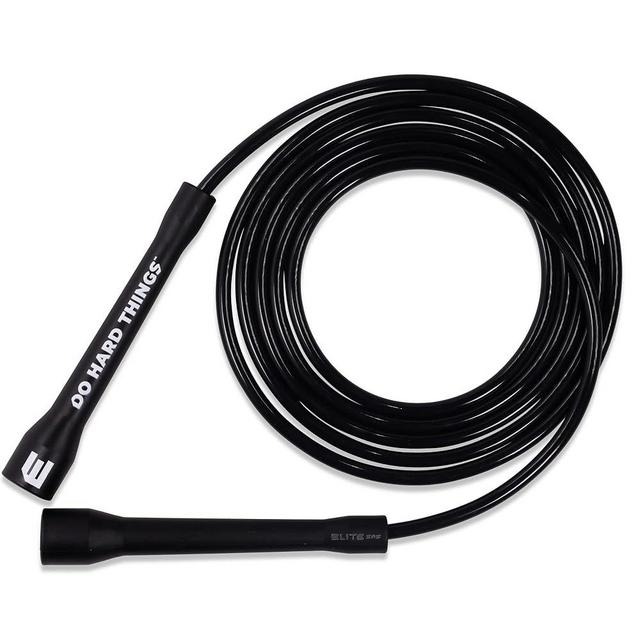 Elite Jumps | 6mm PVC Jump Ropes for Fitness | Indoor/Outdoor Adjustable Boxing Jump Rope w/Unbreakable Handles & Ultra-Durable Non-Kinking PVC | Skipping Rope for Men & Women & Boxer Rope Jump Rope