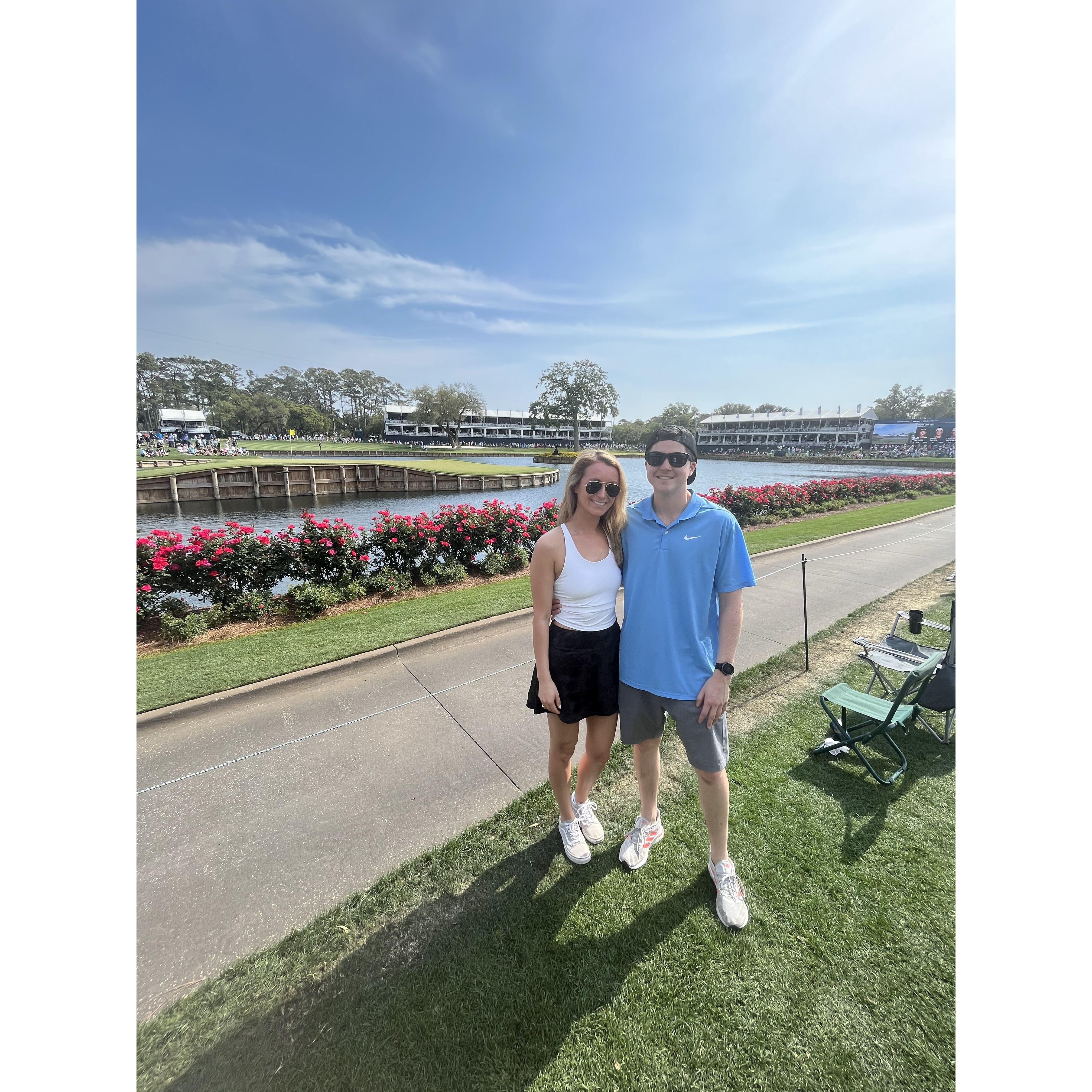2023 - Right before getting stuck in a massive storm at The Players