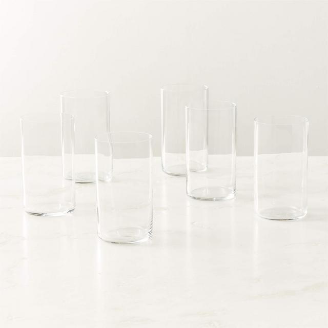 Boaz Clear Cooler Glasses Set of 6