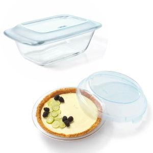 OXO Loaf Dish and Pie Plate with Lids