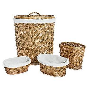 Lamont Home - LaMont Home Hudson 4-Piece Hamper Basket Set in Natural