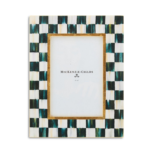 Mackenzie-Childs Courtly Check Lacquer Frame, 4" x 6"