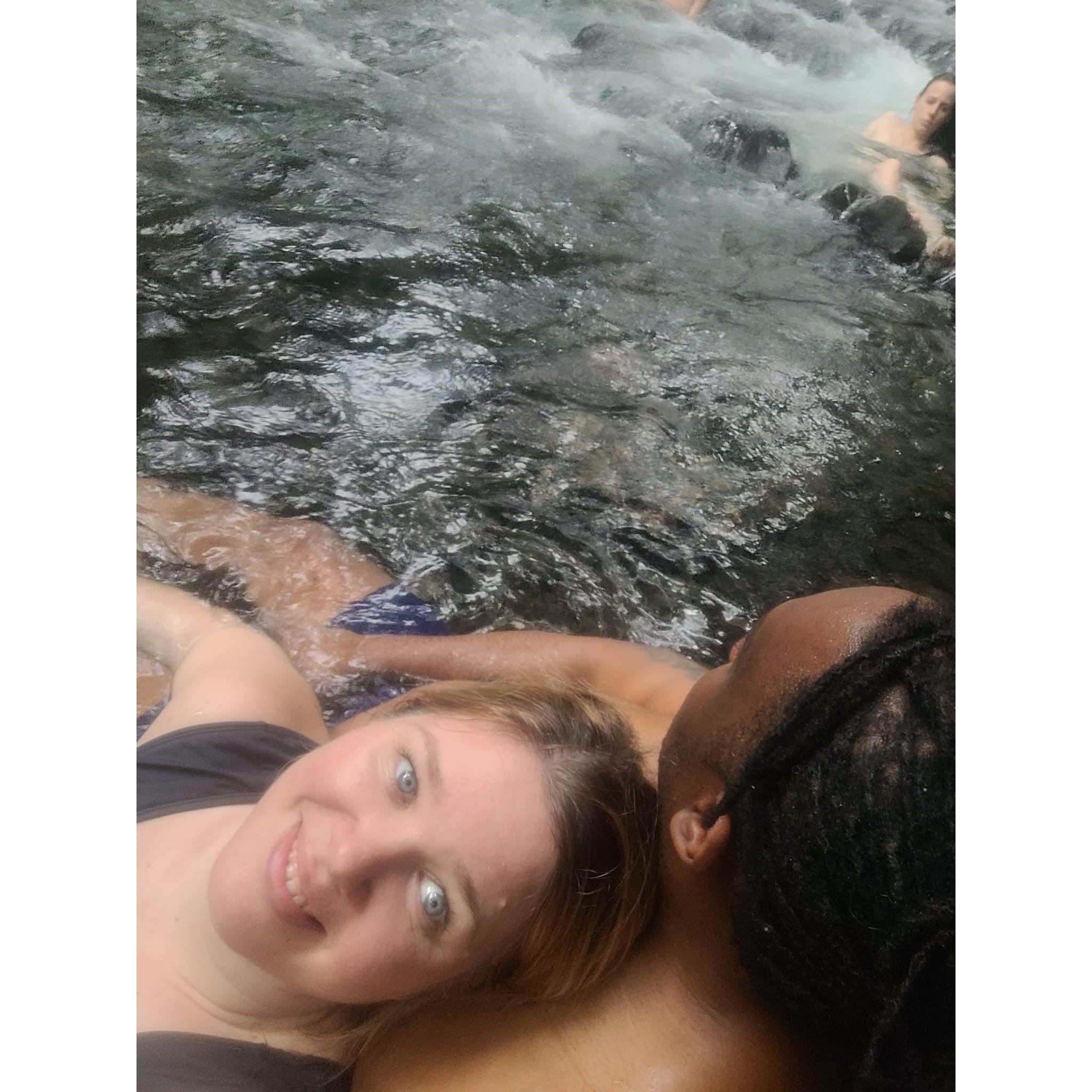 Natural hot springs in La Fortuna, Costa Rica