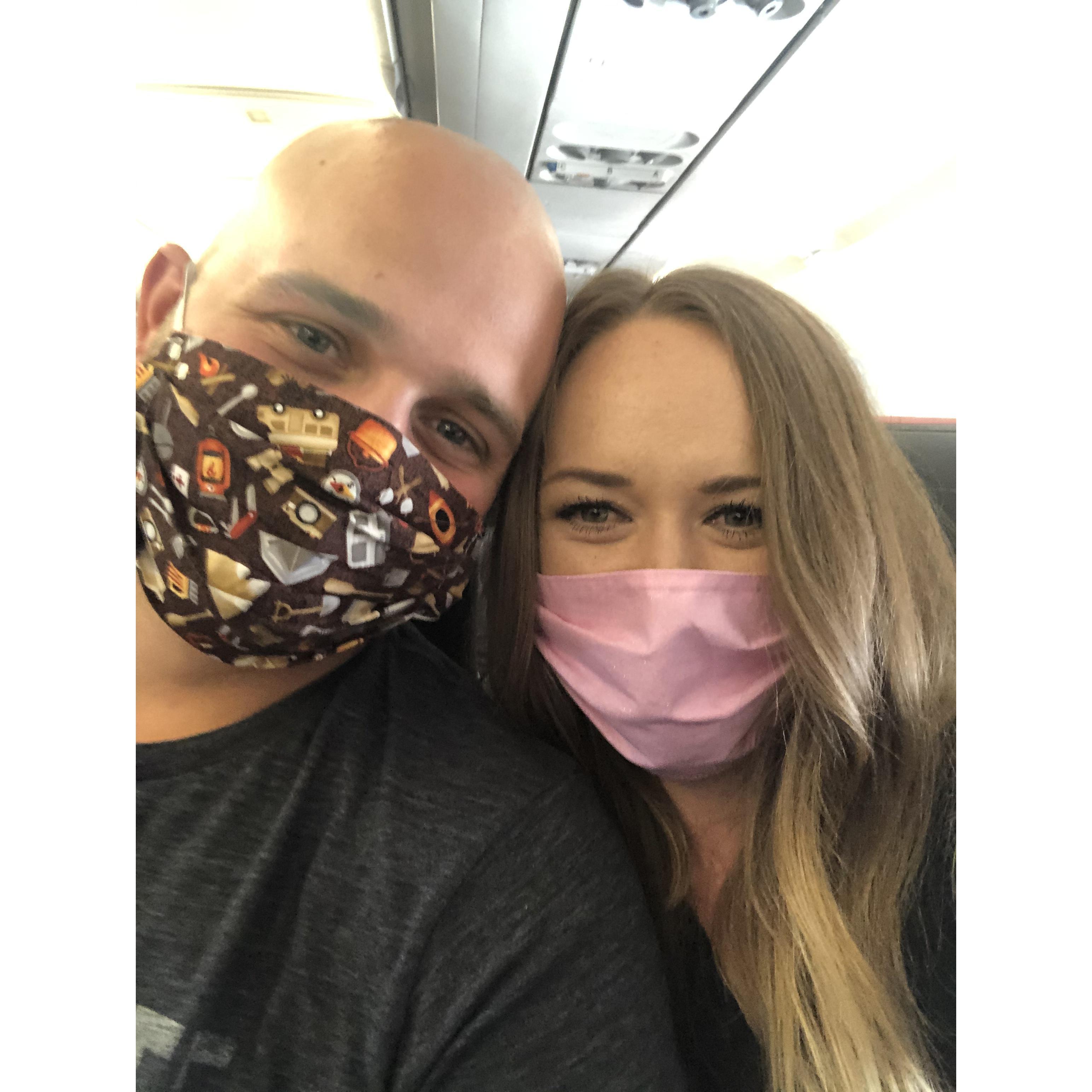 Traveling to Colorado to visit Collin’s family.