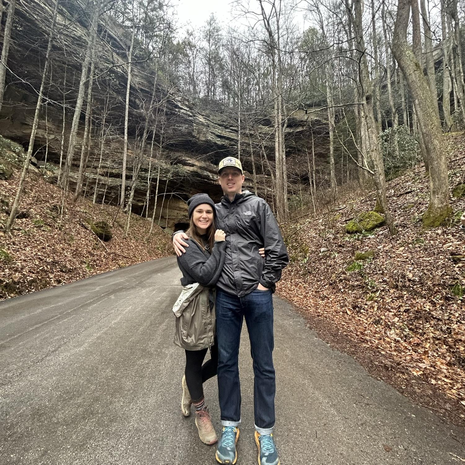 An unusually warm NYE in Red River Gorge with friends in 2022