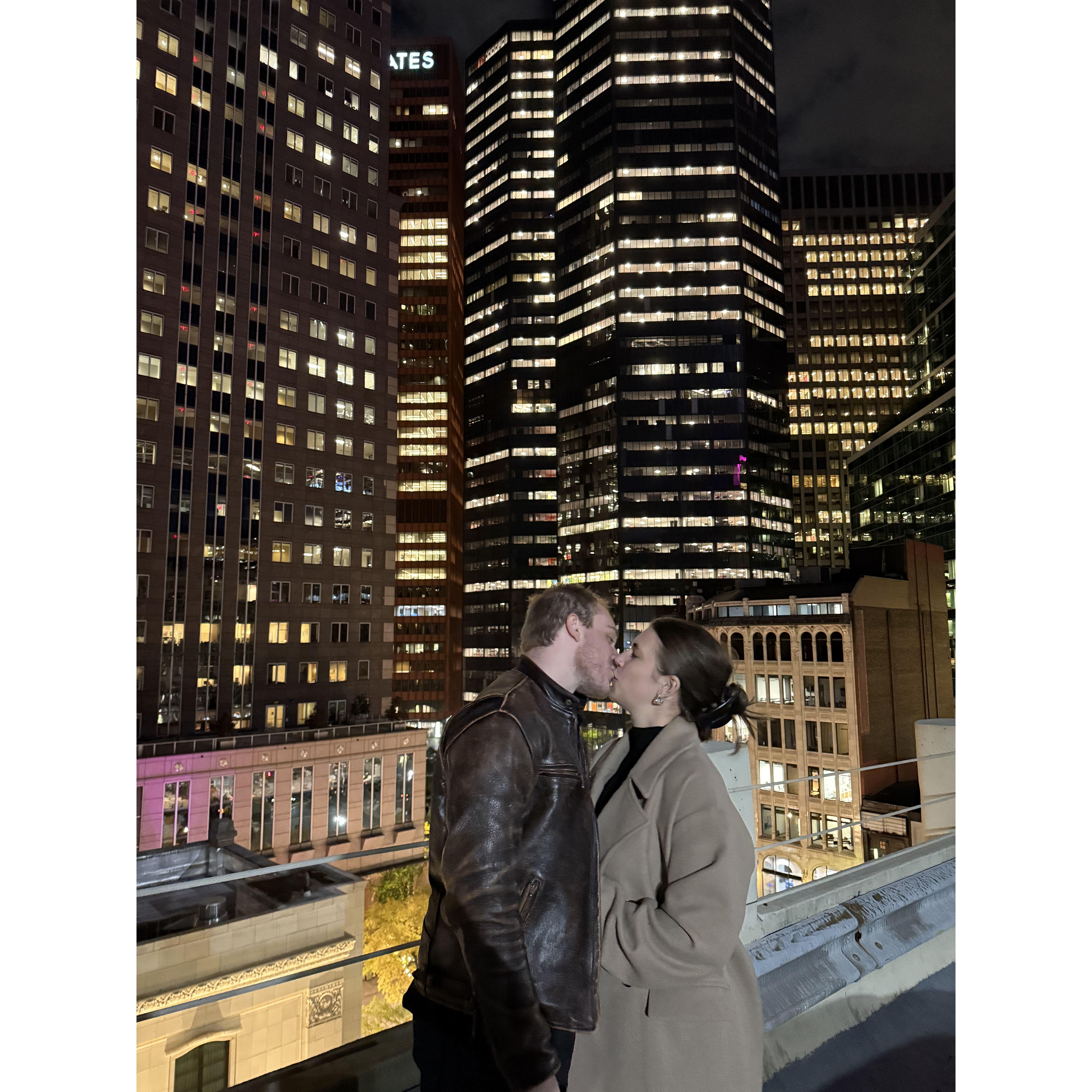 Celebrating one year of our engagement.