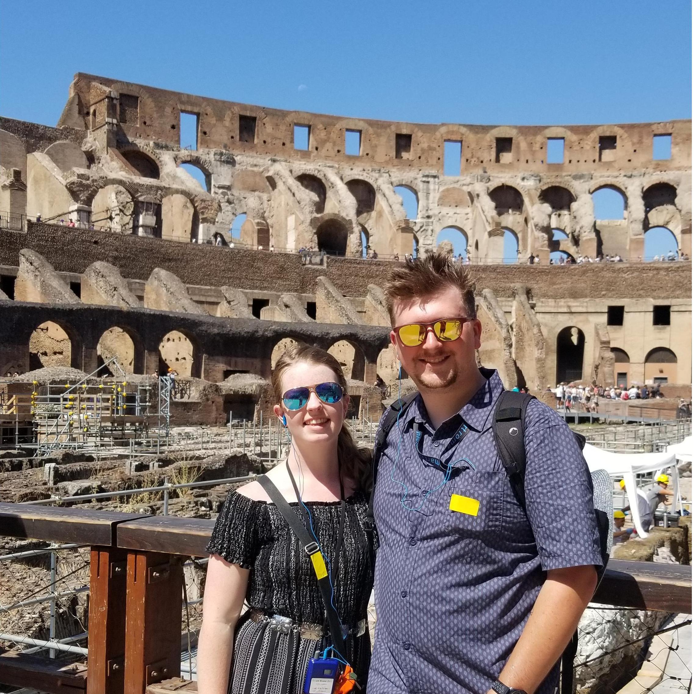 Exploring the Coliseum in Rome, 2019
