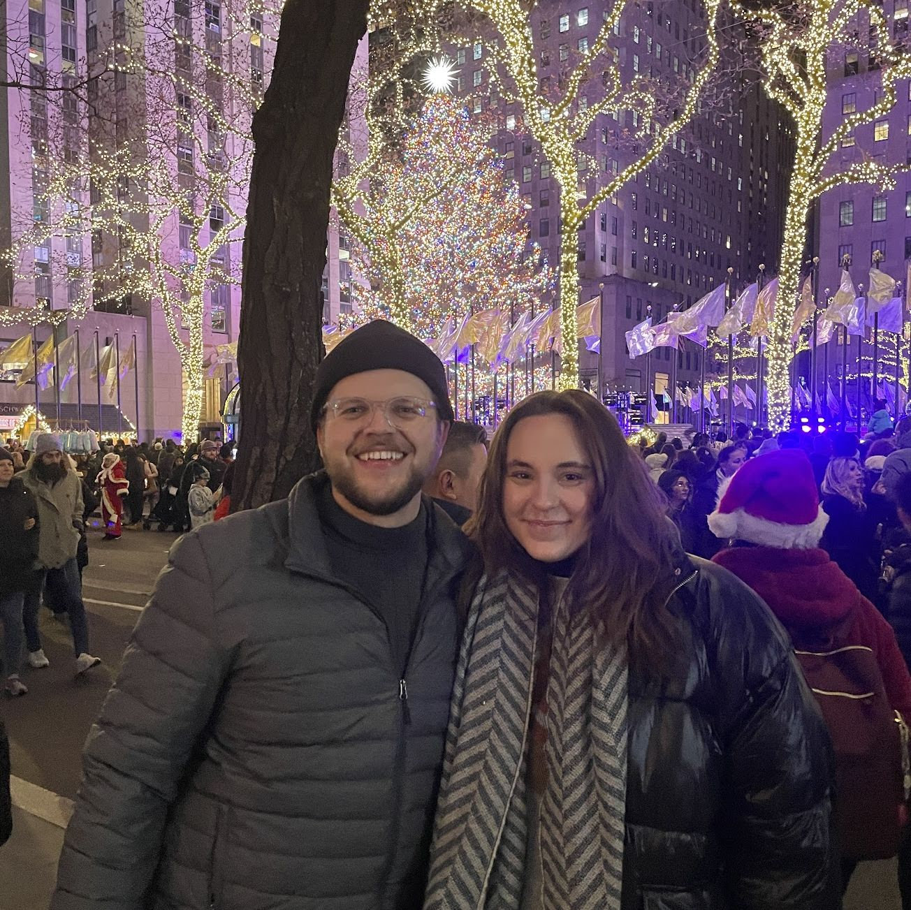 Celebrating Christmas in New York City, one of Sabrina's favorite places on Earth.