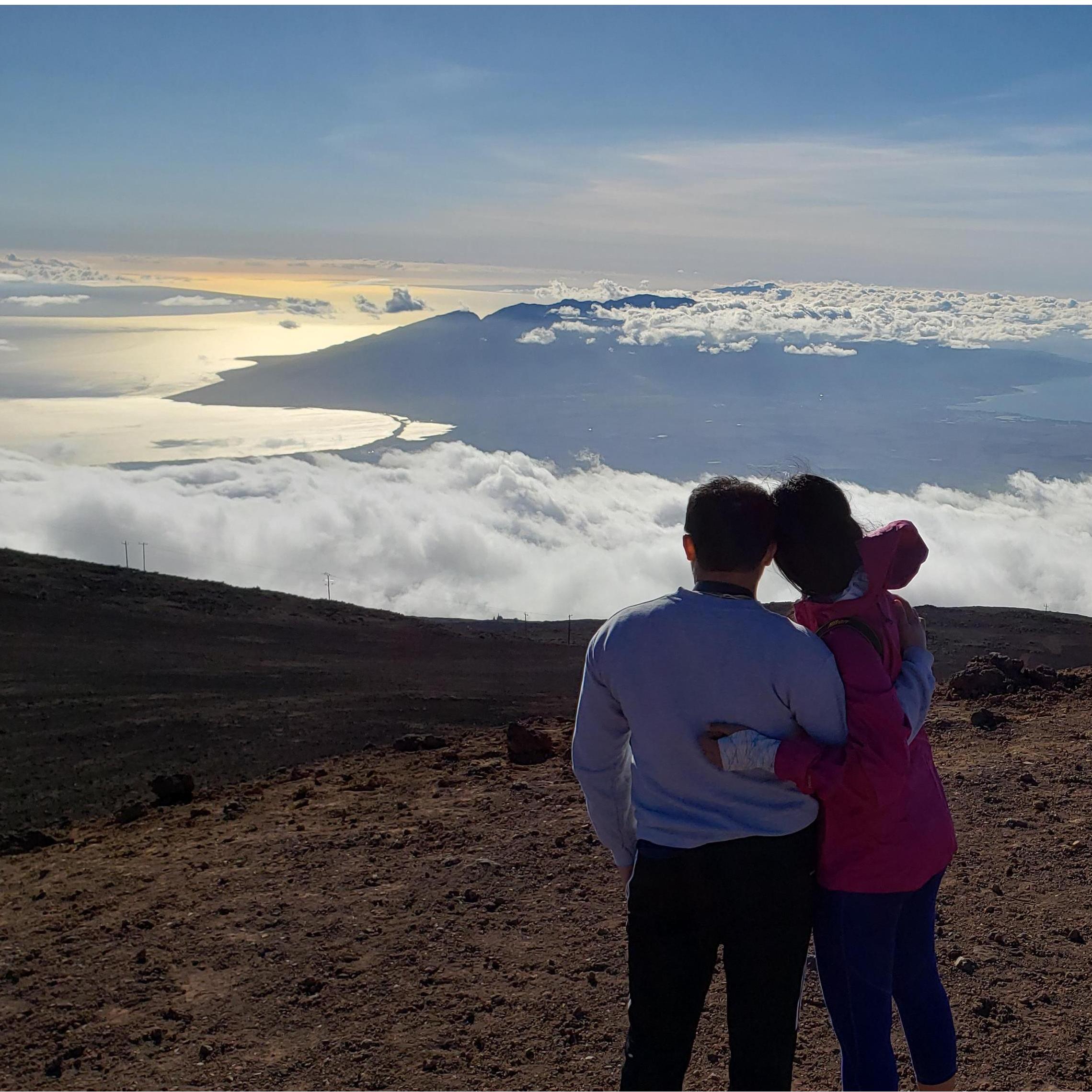 On top of Mt. Haleakala in Maui, Hawaii