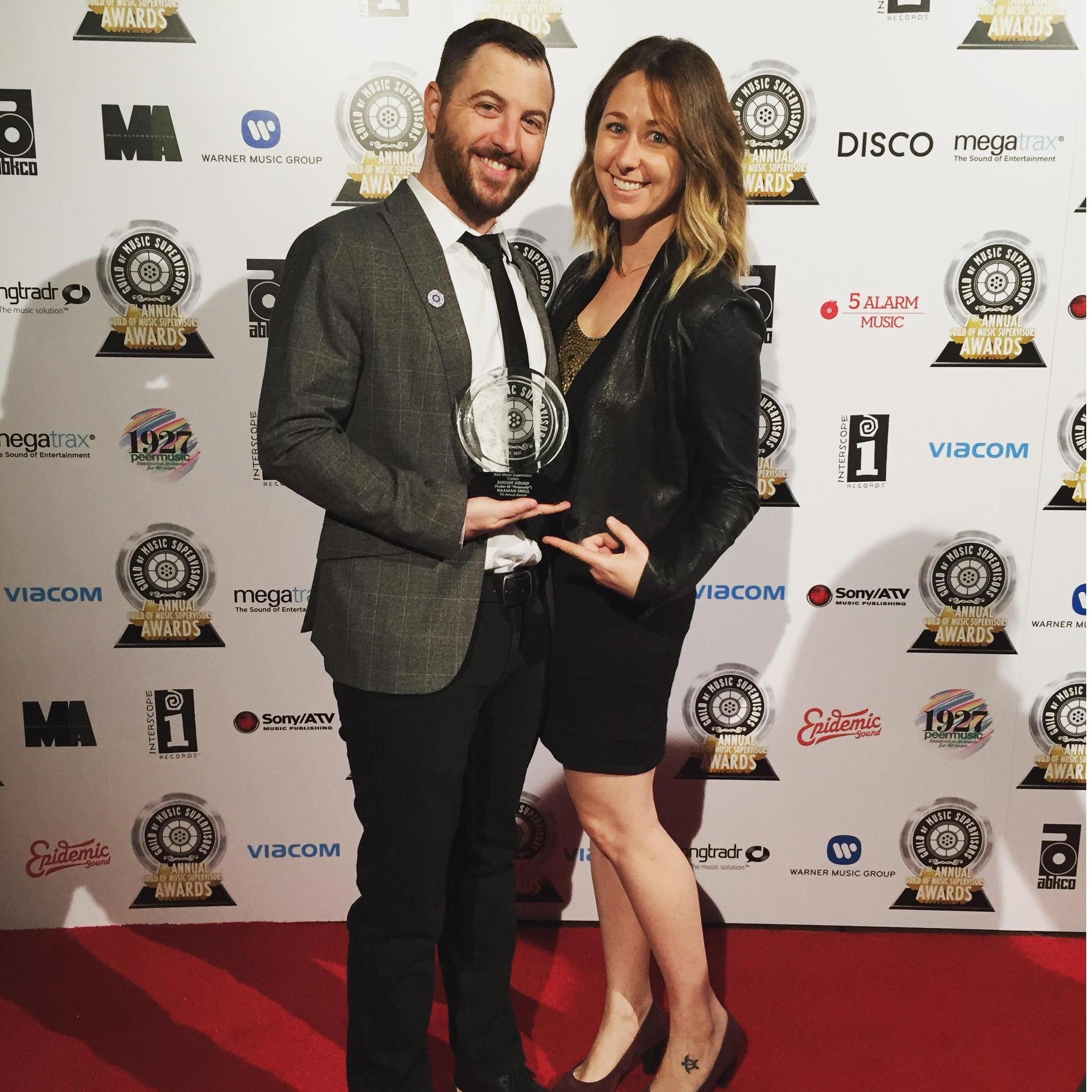 Naaman's first Guild Of Music Supervisors Award!