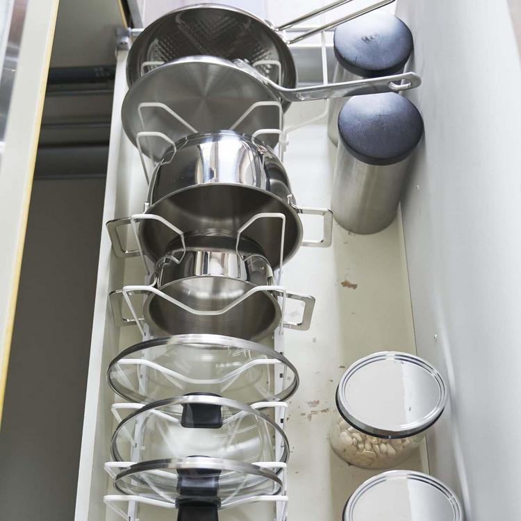 Mobile Portabottiglie HOMCOM Con Porta Calici - Per 20 Bottiglie, Anta Vetro, 80x36x85cm, Bianco - Foto 5