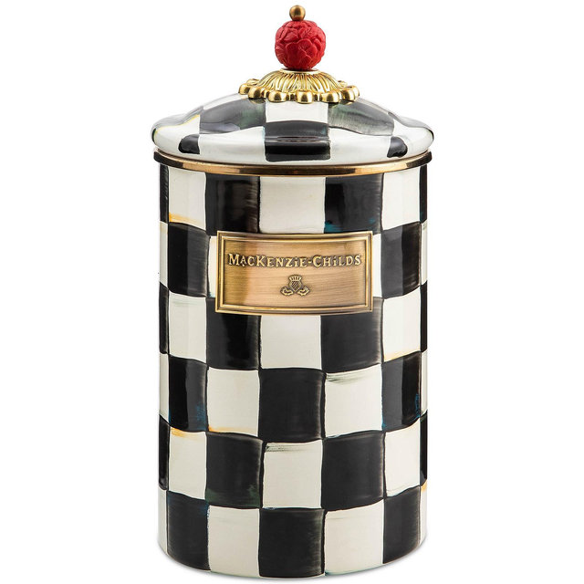 Mackenzie-Childs Courtly Check Large Canister