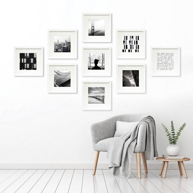 9pc 8"x8" Matted Set White - Made By Design™
