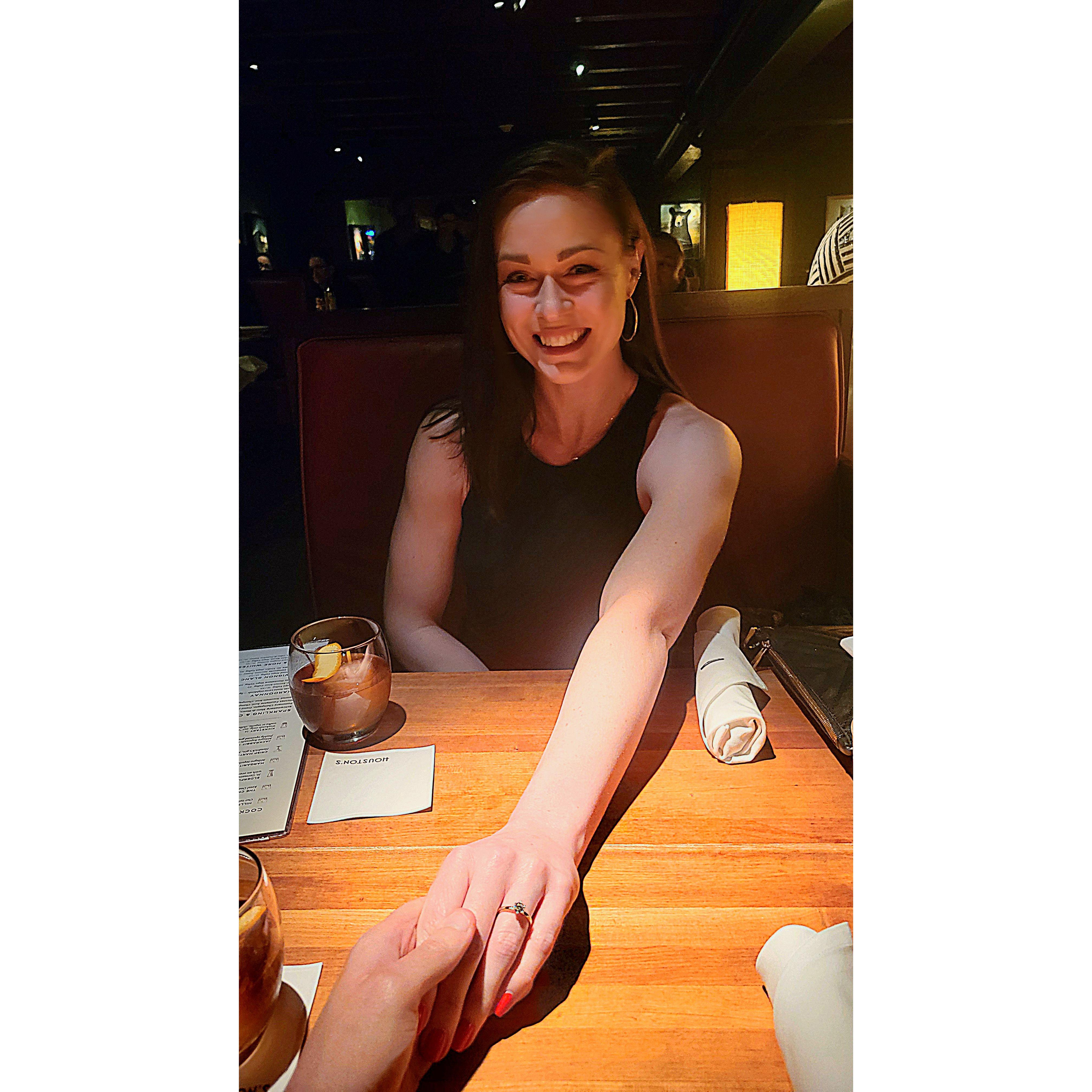 Engagement Dinner - Houston's - Pasadena, CA
