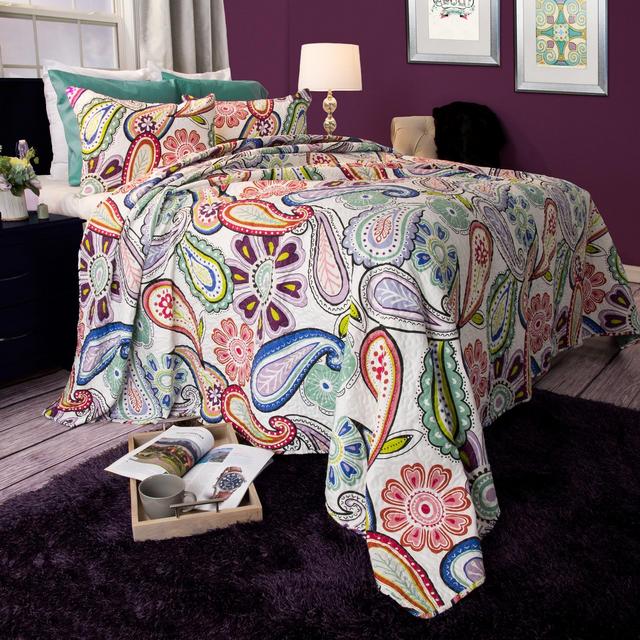 Lizzie 3 Piece Quilt Set (Full/Queen)- Yorkshire Home