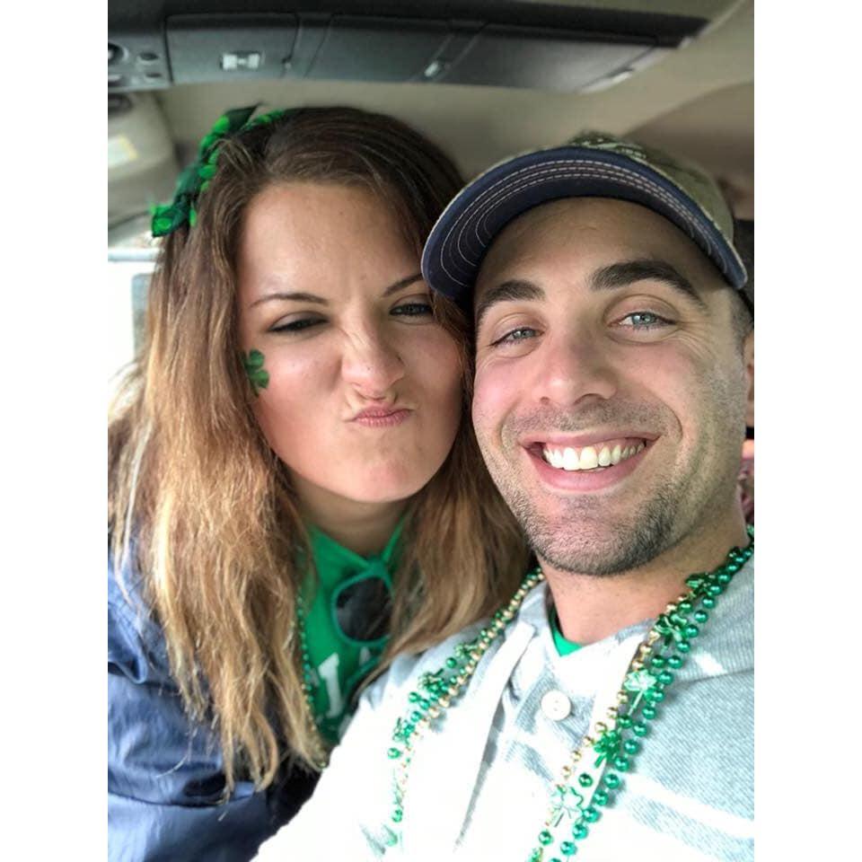 Our first St. Pattys Day together at the beach