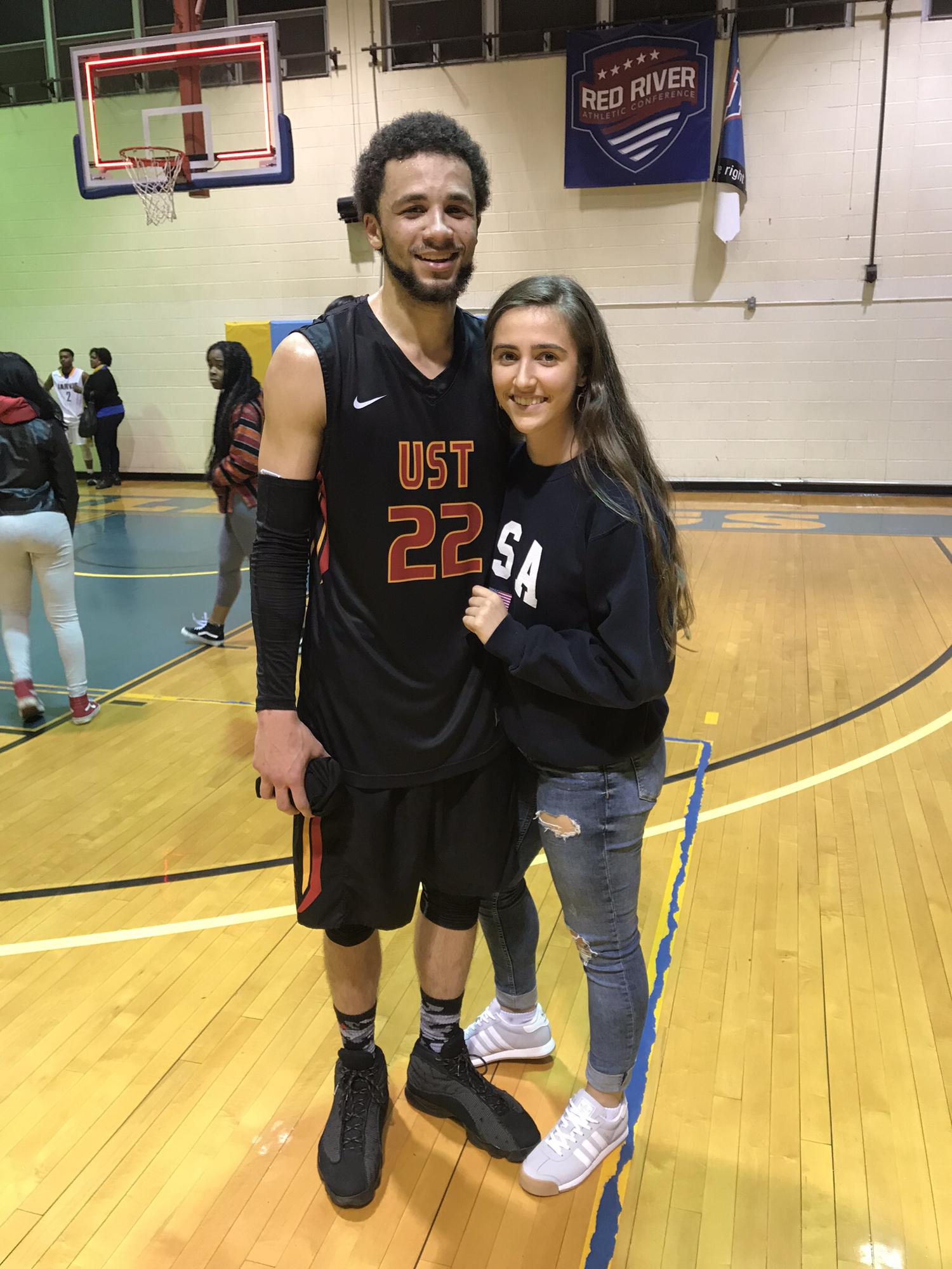 his last basketball game