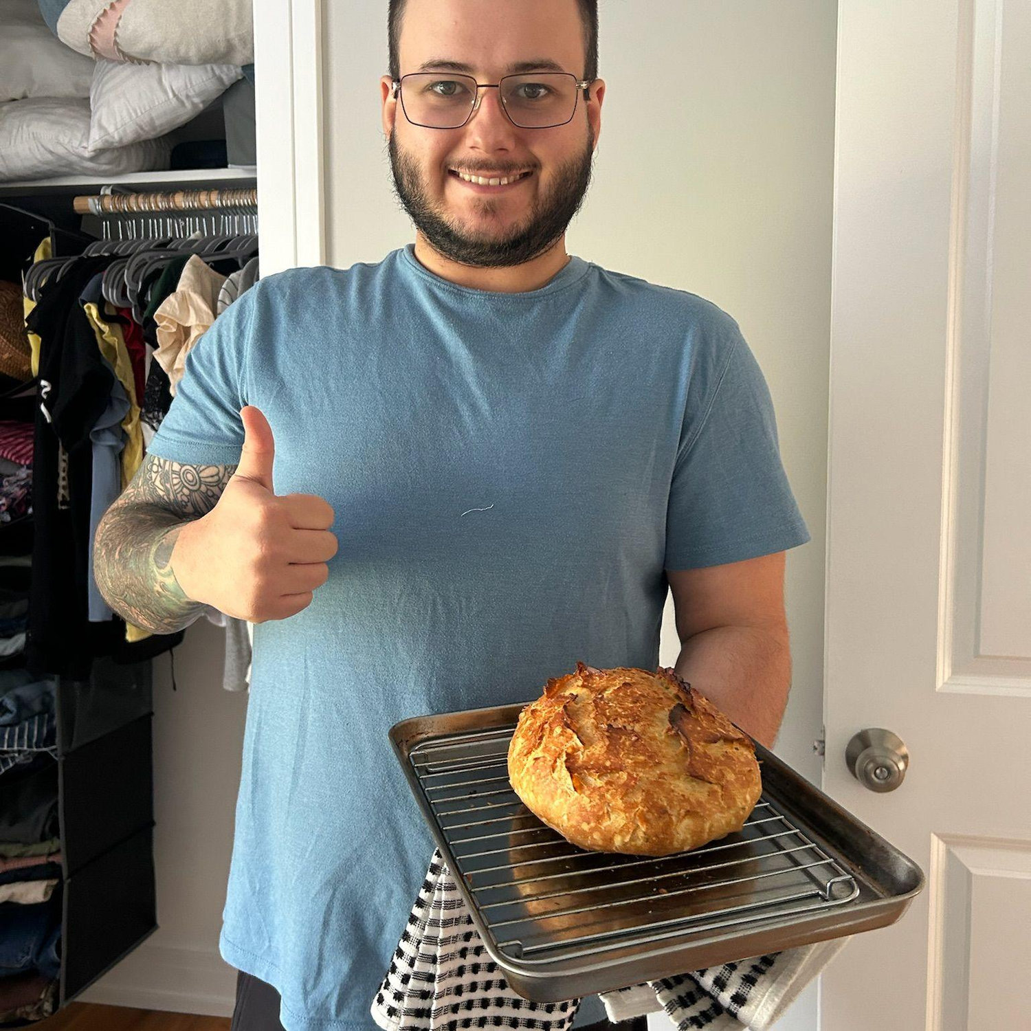 First Sourdough in the new apartment!